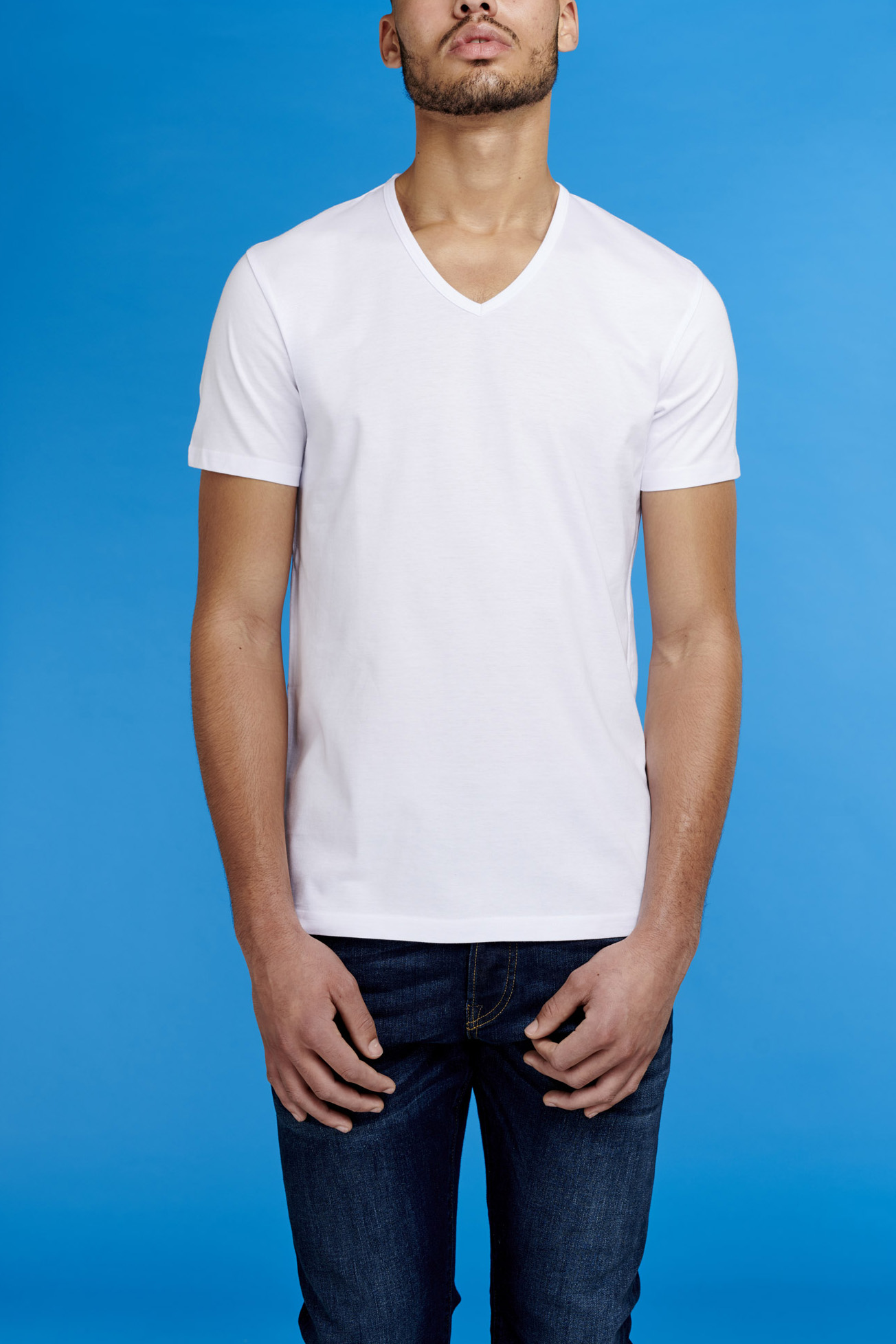 Regular Fit V-Neck (#0104) GarageBasics0570-(0104wit)-Regular-Fit